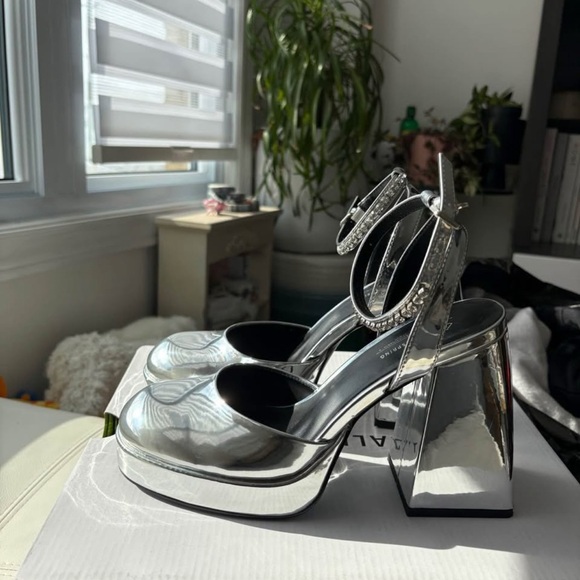 Call it Spring Silver Platform Heels - Picture 4 of 7
